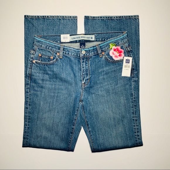 GAP Denim - GAP jeans low rise bootcut boho embroidered size 8